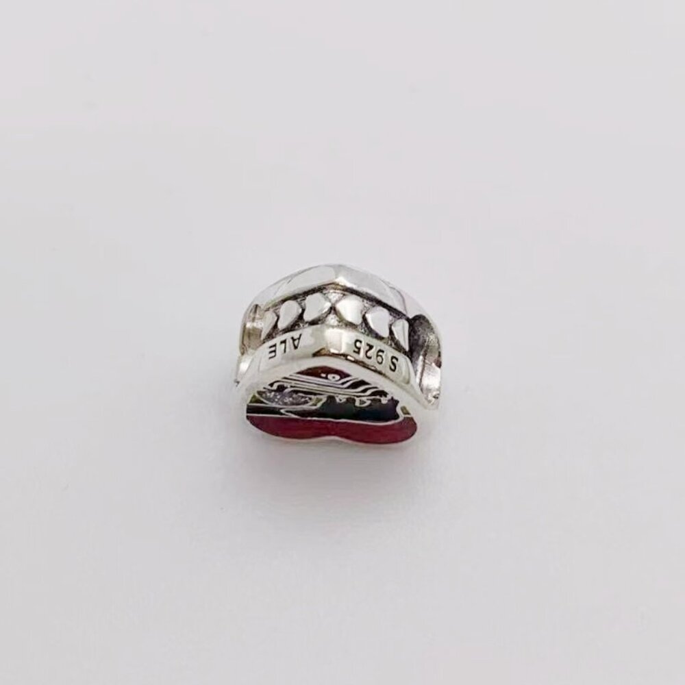Pandora Smoky Mountains Bear Heart Charm Travel Bead Pendant S925 Sterling - Picture 3 of 3